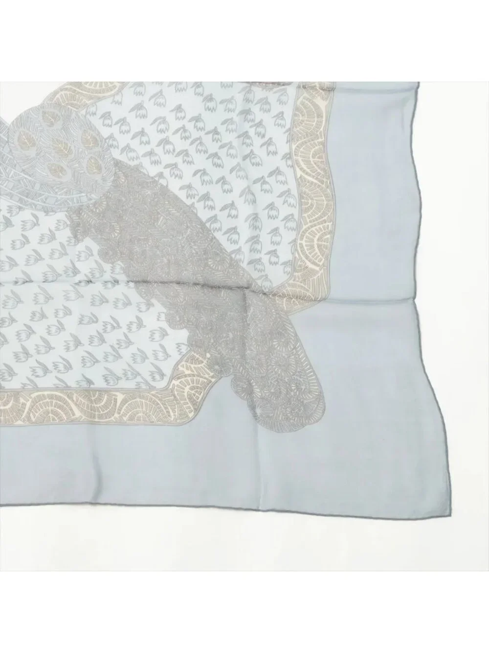 ★SOLD★ Hermes Tagged Carre 140 Jean Art Des Steppes Step Art Silk 100% Scarf - Picture 4 of 7